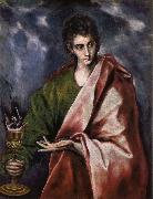 El Greco St John the Evanglist oil painting artist
